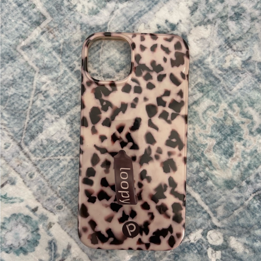 Loopy Case - Blonde Tortoise Print - Phone Case for IPhone 15 Plus